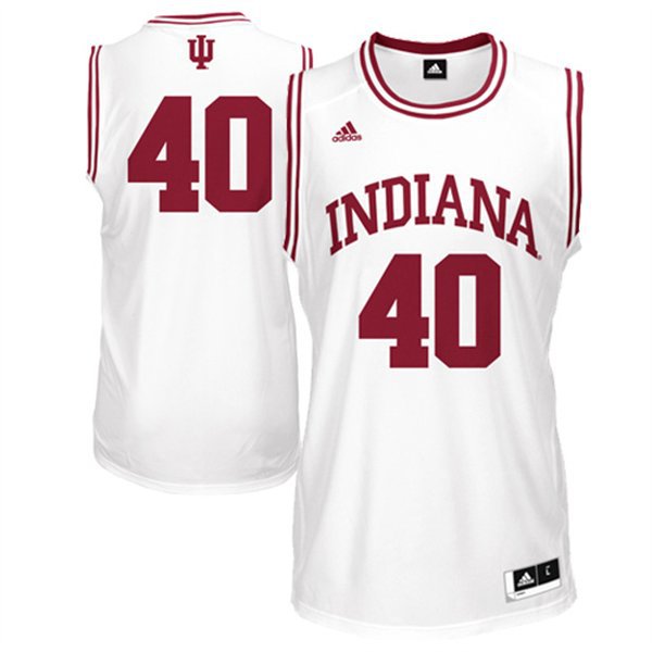 NCAA  Indiana Hoosiers 40 Cody Zeller White College Basketball Jersey